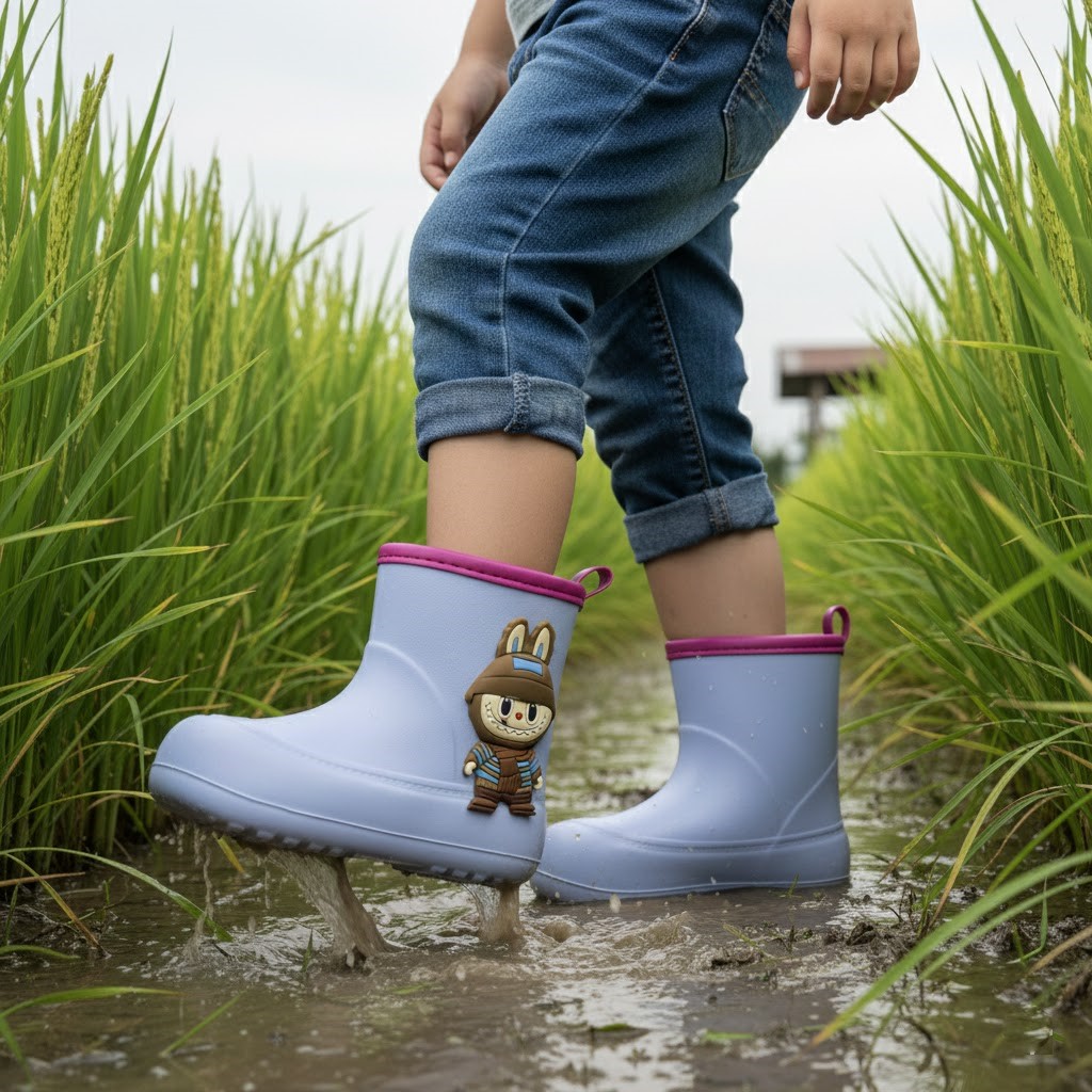 خرید آنلاین چکمه بچگانه پایون مدل لبوبو کد 87